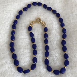 Brooks Brothers blue stone necklace